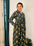 Neel Kamal 100% cotton kurta set for women by La Pèra with elegant floral print